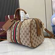 Gucci Ophidia Medium Boston Beige and brown 30x16x20cm - 4