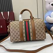Gucci Ophidia Medium Boston Beige and brown 30x16x20cm - 3