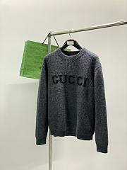 Gucci Wool cashmere rib knit sweater - 1