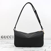 Gucci Half Horsebit medium shoulder bag black 31.5x17x12cm - 4
