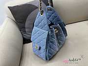 Chanel Small 25 Handbag Denim Blue 30x26x14cm - 3