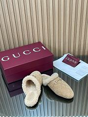 Gucci mule with Horsebit beige suede  - 4
