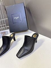 YSL Jill Black Heel 7.5cm - 4
