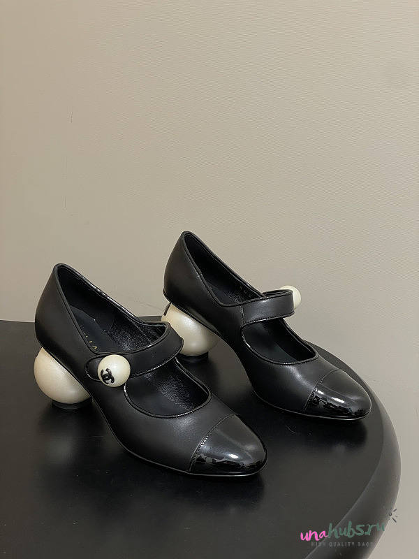 Chanel Mary Janes Black 7cm - 1