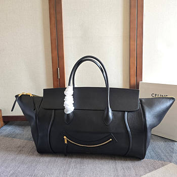 Celine Large Smiling Luggage Dark Black 44x20x27cm