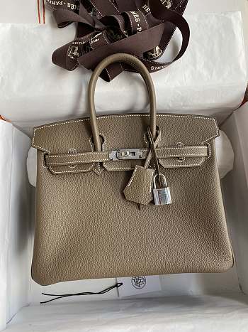 Hermes Birkin 25 Etoupe Silver Togo 25cm