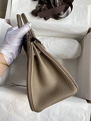 Hermes Birkin 25 Etoupe Silver Togo 25cm - 3