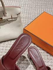 Hermes Dark Brown Heel 5cm - 3