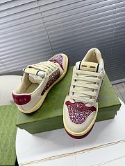 Gucci GG crystal Screener trainers ivory Sneaker - 4
