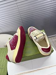 Gucci GG crystal Screener trainers ivory Sneaker - 3