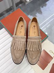 Loro Piana fringe-detail Suede Loafers - 2