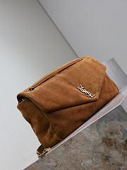 YSL Calypso Large Brown Suede 38×21×10cm - 5