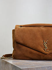 YSL Calypso Large Brown Suede 38×21×10cm - 2