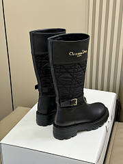 Dior D-Town Boot Black Calfskin and Nylon - 2