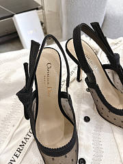 Dior J'Adior slingback pump in cotton 10cm - 4
