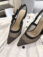 Dior J'Adior slingback pump in cotton 10cm - 2