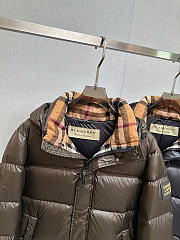 Burberry Puffer Brown Coat - 4