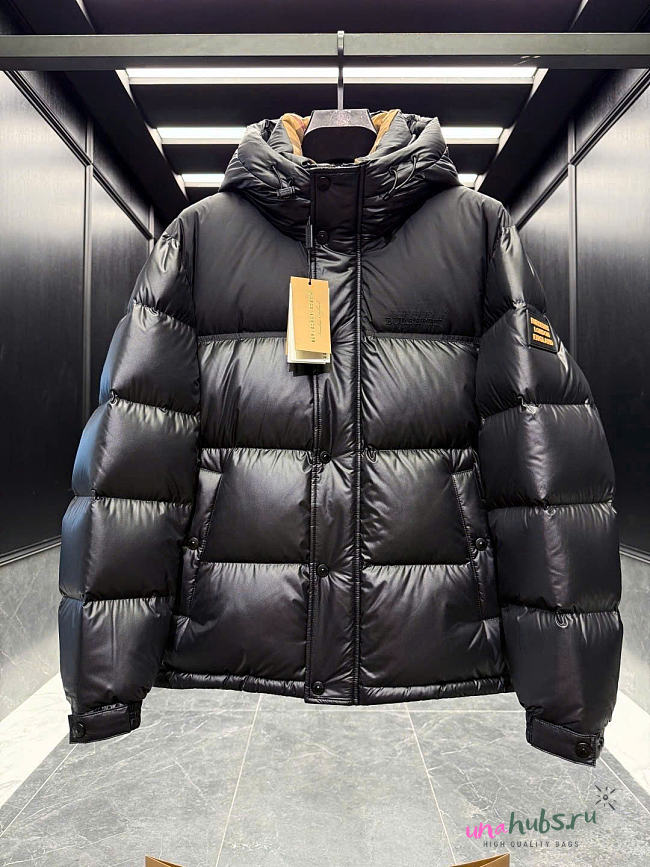Burberry Puffer Black Coat - 1