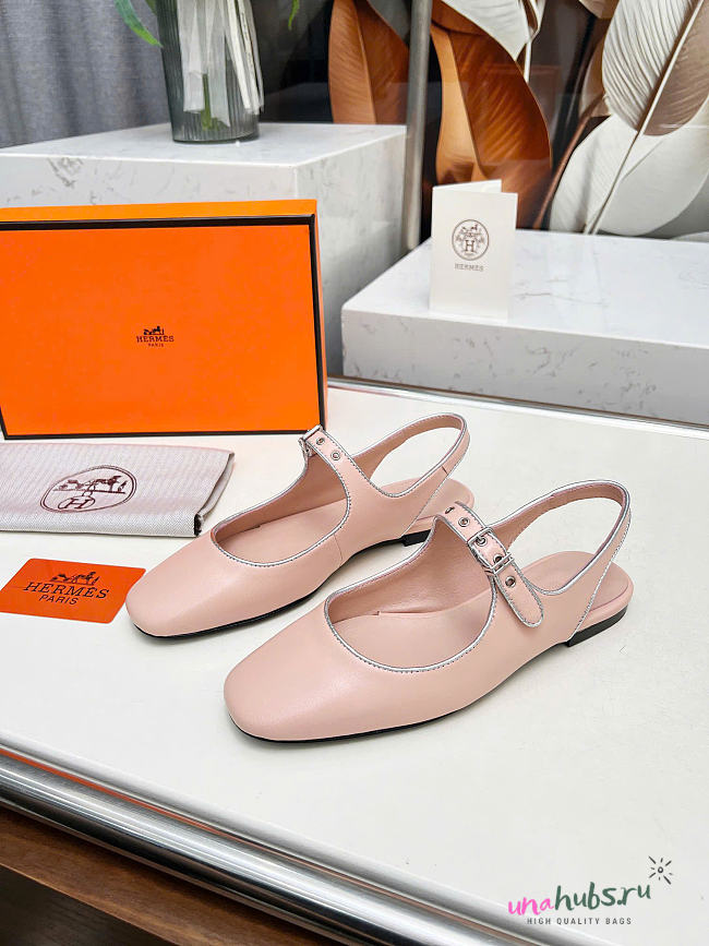 Hermes Kleo slingback - Beige - 1