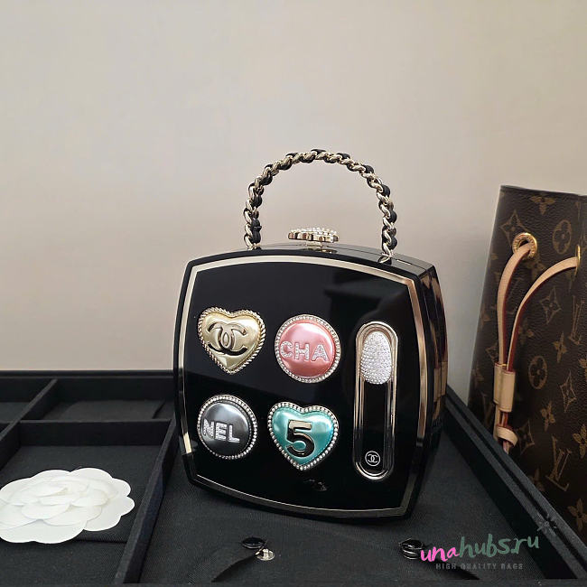 Chanel Makeup Palette Minaudiere Plexi, Strass & Gold - 1