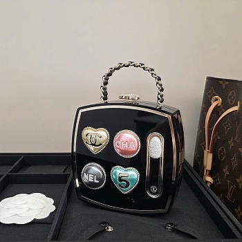 Chanel Makeup Palette Minaudiere Plexi, Strass & Gold