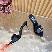 Dior Black Leather Heel 8.5cm - 4