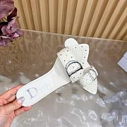 Dior White Leather Heel 8.5cm - 4