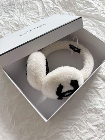 Chanel White Earmuffs