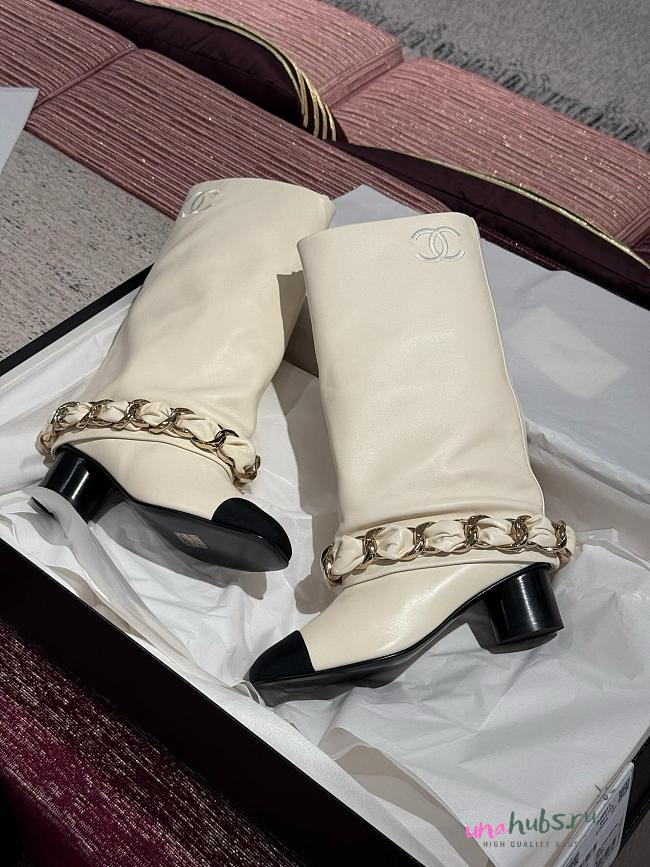 Chanel White Boot 02 - 1