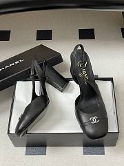 Chanel Slingback Black Pump 9cm - 4