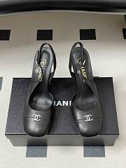 Chanel Slingback Black Pump 9cm - 3