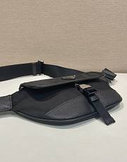 Prada leather-trim Belt Bag 18x15x5cm - 3