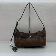 Balenciaga Bel Air Suede Shoulder Bag 35x10x17cm - 1