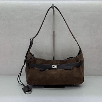 Balenciaga Bel Air Suede Shoulder Bag 35x10x17cm