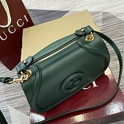 Gucci Blondie medium top handle bag green 26.5x16.5x8.5cm - 2