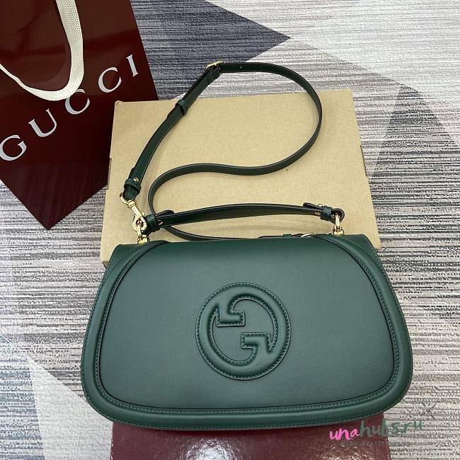 Gucci Blondie large top handle bag green 32x17x10cm - 1
