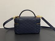 YSL Gaby vanity bag lambskin in Blue 18x11x6.5cm - 4