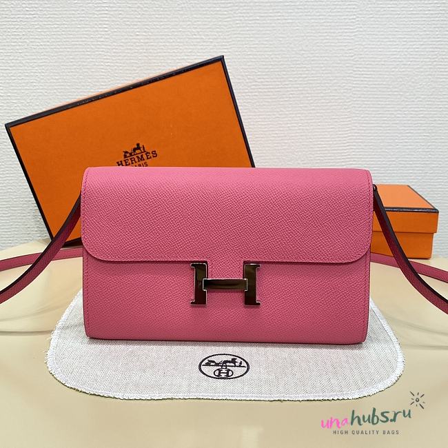 Hermes Constance long wallet Pink Silver 20.5x13x2cm - 1