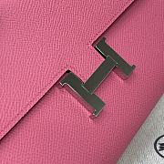 Hermes Constance long wallet Pink Silver 20.5x13x2cm - 5