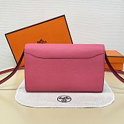 Hermes Constance long wallet Pink Silver 20.5x13x2cm - 4