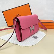 Hermes Constance long wallet Pink Silver 20.5x13x2cm - 2