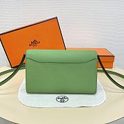 Hermes Constance long wallet Pink Green 20.5x13x2cm - 4