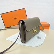 Hermes Constance long wallet Etoupe Gold 20.5x13x2cm - 5