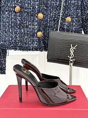 YSL Romy Mules In Patent Leather 9cm - 1