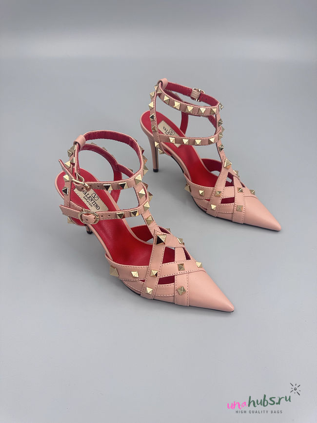 Valentino Garavani 100mm studdy kidskin pumps  - 1