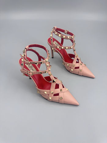 Valentino Garavani 100mm studdy kidskin pumps 