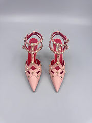 Valentino Garavani 100mm studdy kidskin pumps  - 2