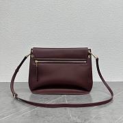 Celine Soft Triomphe Besace Burgundy 32x7x27cm - 2