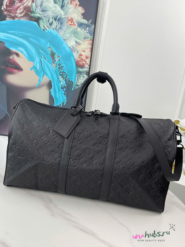 Louis Vuitton Keepall 50 Black 50×29×23cm - 1