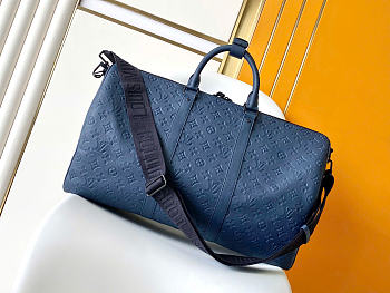 Louis Vuitton Keepall 50 Navy Blue 50x29x23cm
